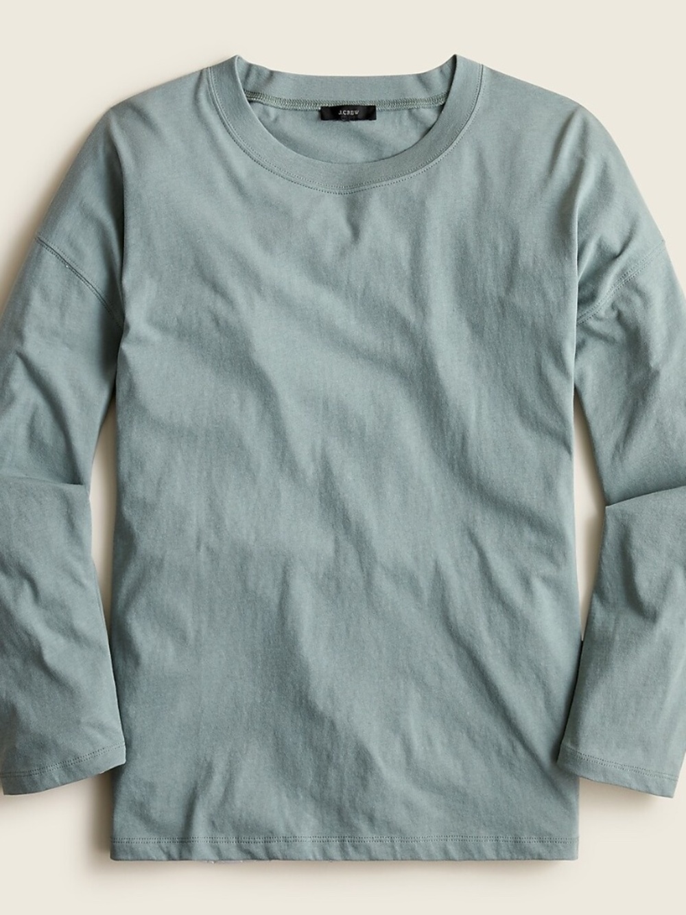 J.Crew Essential wide-sleeve T-shirt Slate Green Size XL